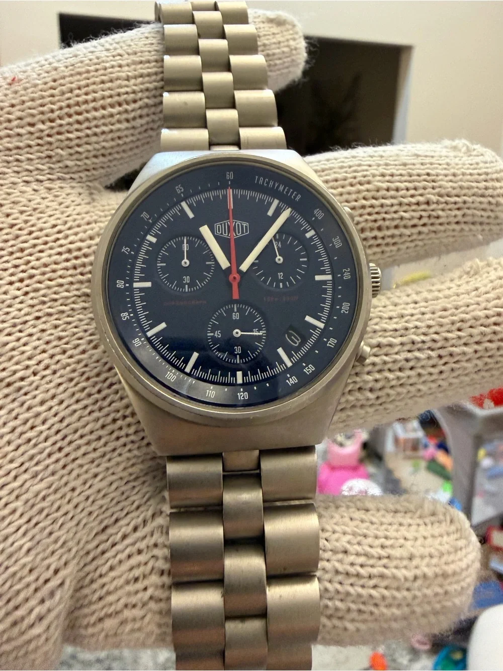 Duxot Consillio Meca-Quartz Chronograph Mens Watch Sapphire DX-2008